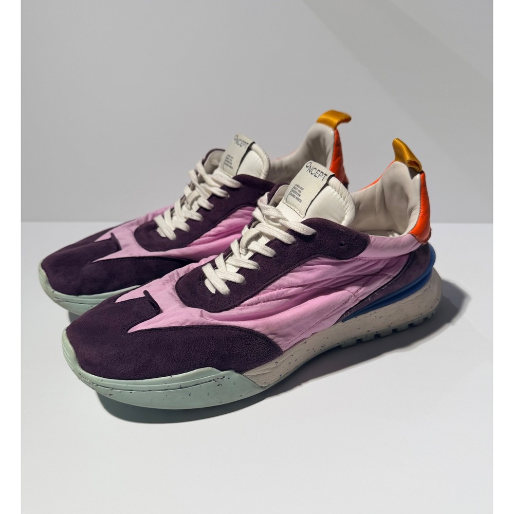 ONCEPT Brooklyn Sneakers Women Pink Purple Suede Low Top Trainers 8.5